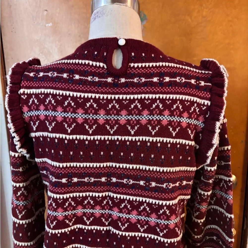 Molly Bracken fair isle sweater.  Large - Picture 4 of 7